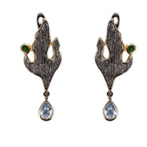 Blue Topaz  Earrings - penelope-it.com
